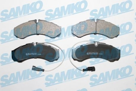 Гальмівні колодки, дискове гальмо (набір) SAMKO 5SP1515 (фото 1)