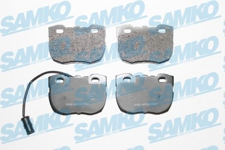 Гальмівні колодки, дискове гальмо (набір) SAMKO 5SP1133 (фото 1)