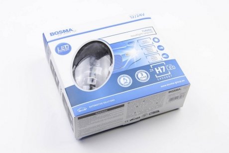 Автолампа H7 LED 12/24V 4000LM PX26D CANBUS (2 шт) BOSMA 6087