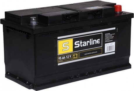 Акумулятор 95AH/800A +P 12V 353X175X190 STARLINE BASL100P (фото 1)