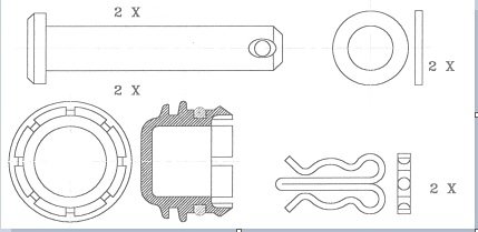 Монтажний комплект колодок Mercedes FOMAR 10-01-01-1121 (фото 1)