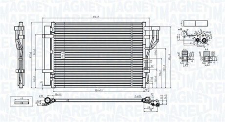 Skraplacz HYUNDAI i20 (PB PBT)1.4 MAGNETI MARELLI 350203805000