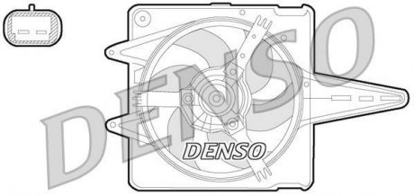 Вентилятор радіатора (з корпусом) DENSO DER09056