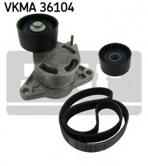 Поликлиновой ременный комплект SKF VKMA36104