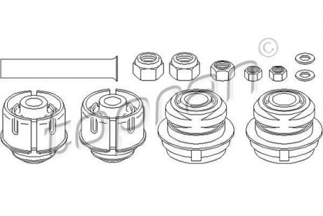 Ремкомплект важеля підвіски TOPRAN / HANS PRIES 400331