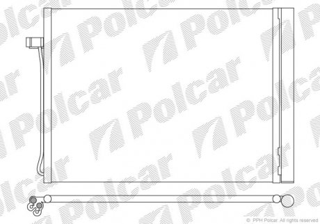 Радіатор кондиціонера Polcar 2051K8C1