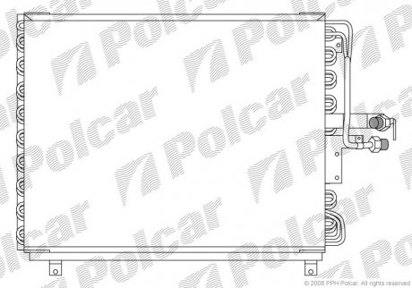 Радіатор кондиціонера Polcar 5014K8A6 (фото 1)