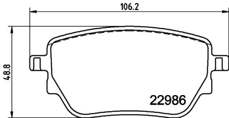 Klocki ham. tył MB HELLA 8DB355039021