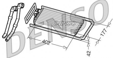 Радіатор пічки DENSO DRR12100