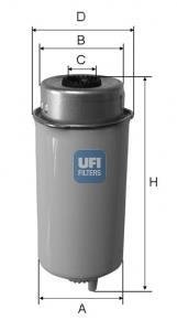 Фільтр палива UFI 2445600 (фото 1)