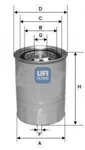 Фільтр палива UFI 2442300 (фото 1)