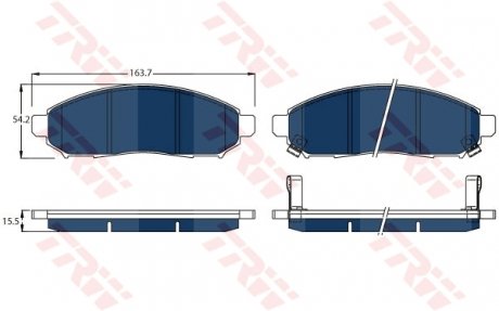 Автозапчасть TRW GDB3520BTE