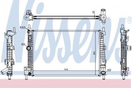 Автозапчасть NISSENS 68523