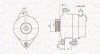 Генератор (12В, 90А) CITROEN C1, PEUGEOT 107, TOYOTA AYGO 1.0 06.05-09.14 MAGNETI MARELLI 063731949010 (фото 1)