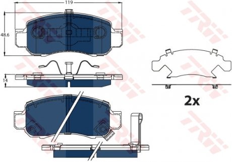 Автозапчасть TRW GDB3376BTE