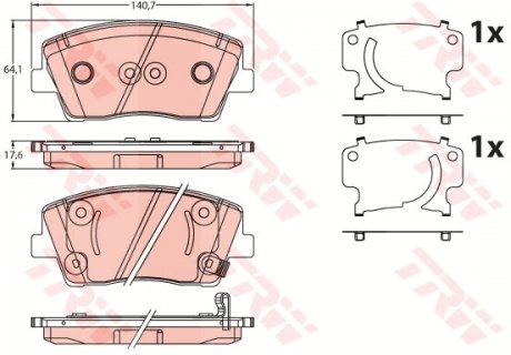 Автозапчасть TRW GDB2253