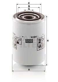 Автозапчастина MANN-FILTER W9041