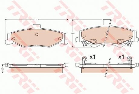 Автозапчасть TRW GDB3570