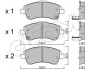 Гальмівні колодки перед. Toyota Auris 07-12 (bosch) (150,8x62,5x19,5) CIFAM 8227950 (фото 1)