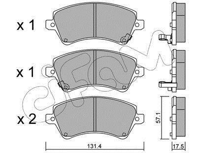 Колодки гальмівні перед. Corolla (04-13) CIFAM 8224460