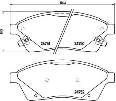 Автозапчасть BREMBO P09010