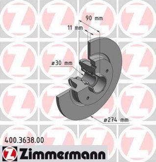 Автозапчастина ZIMMERMANN 400363800