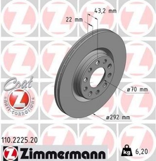 Автозапчастина ZIMMERMANN 110222520