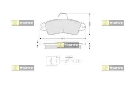 Автозапчасть STARLINE BDS176