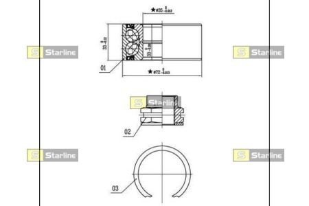 Автозапчастина STARLINE LO01438