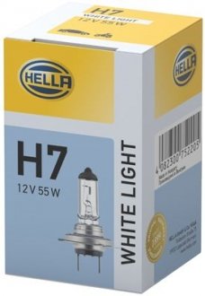 Лампа 12V H7 55W PX26d WHITE 4200K HELLA 8GH223498131 (фото 1)