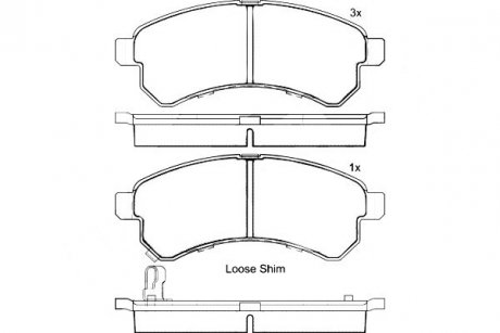 Автозапчасть BREMBO P82004