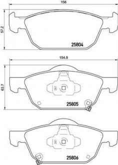 Автозапчасть BREMBO P28076