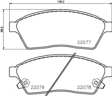 Автозапчасть BREMBO P09009