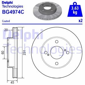 Автозапчастина Delphi BG4974C