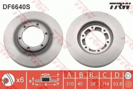 Автозапчасть TRW DF6640S