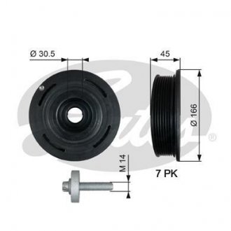 Автозапчастина Gates TVD1054A