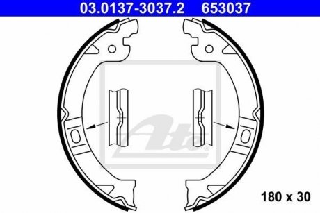 Гальмівні накладки ATE 03013730372