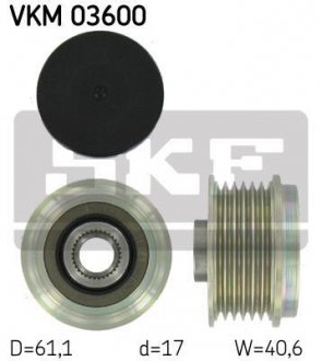 Фото шків генератора SKF VKM03600 Шків генератора SKF VKM03600