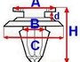 Кліпси, затискачі і кріплення ROMIX ROMC70111 (фото 2)