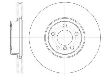 Гальмівний диск перед. BMW X5 (E70/F15/F85) / X6 (E71-72/F16/F86) 07- (348x30) WOKING D61335.10