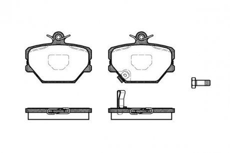 Гальмівні колодки перед. City Coupe/Crossblade/Fortwo (98-14) WOKING P6053.02