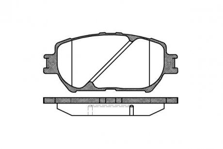 Колодки тормозные WOKING P9843.00