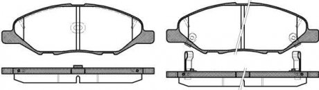 Гальмівні колодки перед. Nissan Micra 03-10/Note 06-12 (sumitomo) WOKING P13933.02