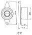 Устройство для натяжения ремня, ремень ГРМ JAPANPARTS BE611 (фото 2)