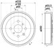 Гальмівний барабан HELLA 8DT355300581 (фото 1)