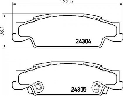 Автозапчасть BREMBO P09007