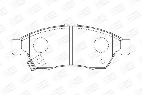SUZUKI Тормозные колодки передн. Liana 1.3I-1.6I 06/02 CHAMPION 572545CH