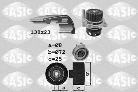 SEAT SKODA VWG Alhambra Cordoba Ibiza Fabia Octavia Superb New Beetle Bora Golf IV V Jetta Passat V Polo Sharan Touran Caddy Transporter TYP5 (F7J/H) 03- SASIC 3906091