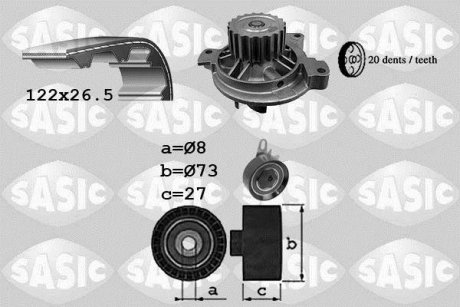 AUDI VWG A6 I 94-97 LT II III 96- Transporter TYP4 (F70/D) 91-03 SASIC 3906050