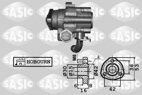 Гидравлический насос, рулевое управление SASIC 7076035